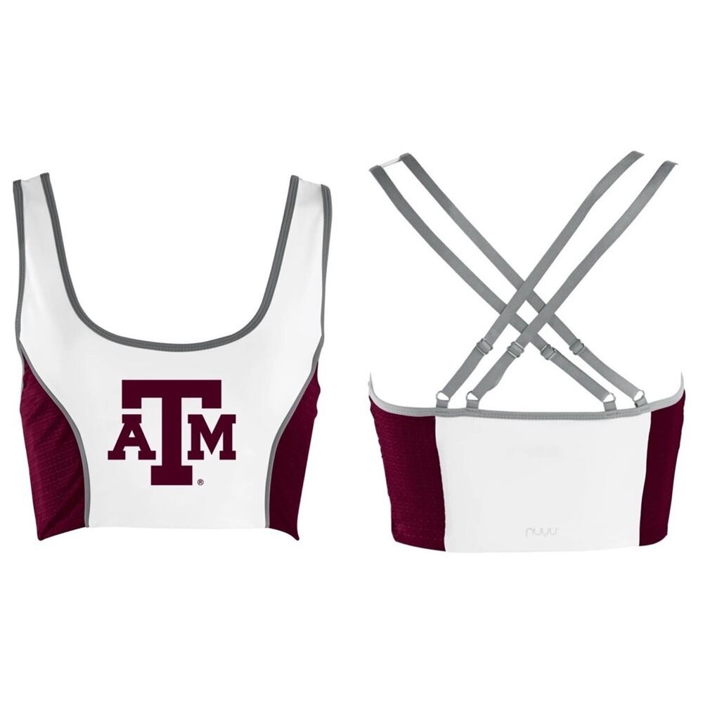 NUYU Texas A&M Aggies Sporty Cropped Tank